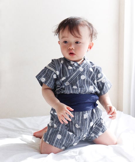 mocmof　帯付き 浴衣ロンパース　622-660071