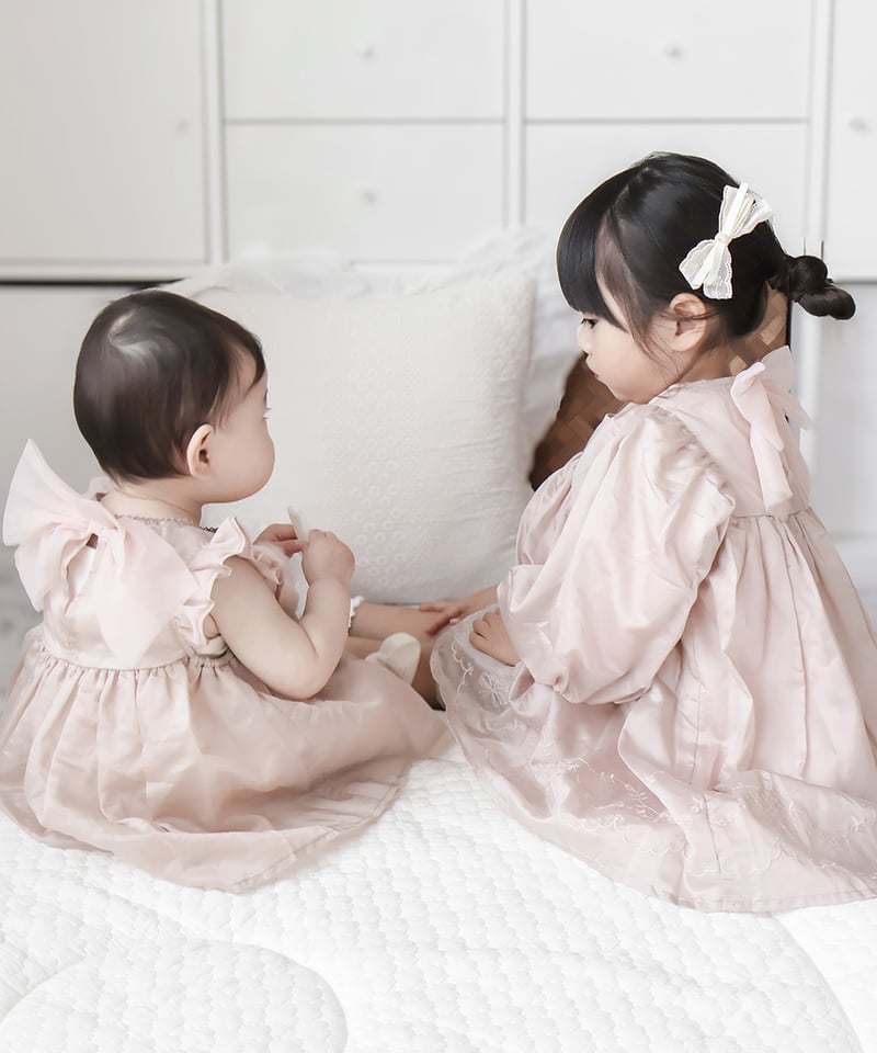 coto cotte 裾刺繍シアーパフワンピ 722-650000 | TAKARAYA ON