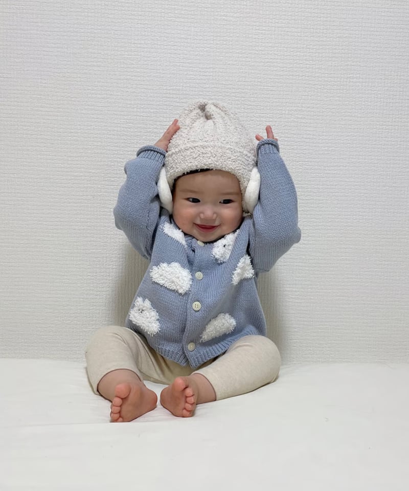 CLOUDY, FINE LATER くもさん耳あてつきニット帽 522-576036 | T