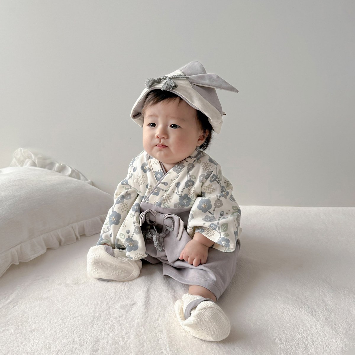 mocmof 袴 ロンパース ( うめ柄 ) 622-556000 | TAKARAYA ON