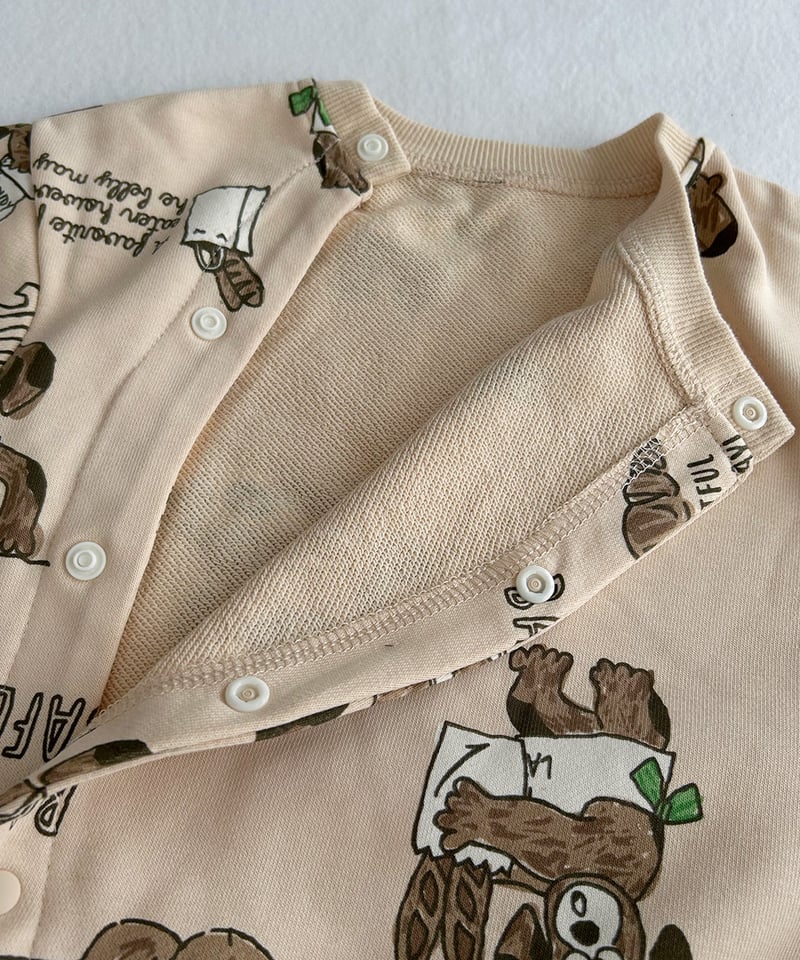 CLOUDY, FINE LATER ベーカリーDOG柄ロンパース 522-572013 |