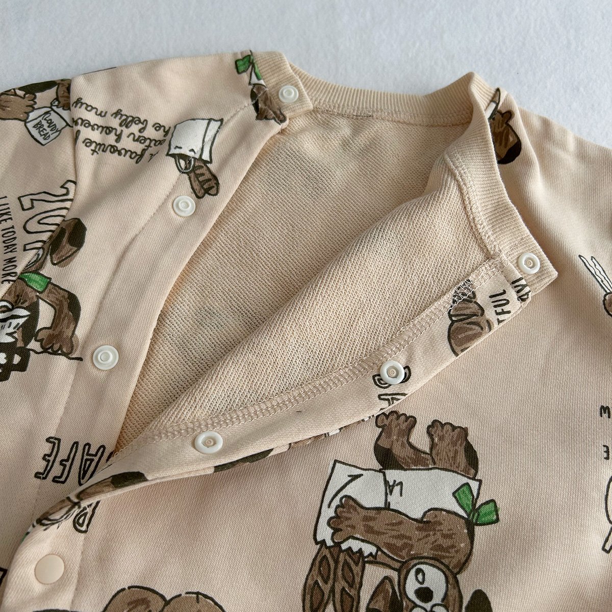 louisdog ロンパース CLOUDY, FINE LATER ベーカリーDOG柄ロンパース 522-572013 |