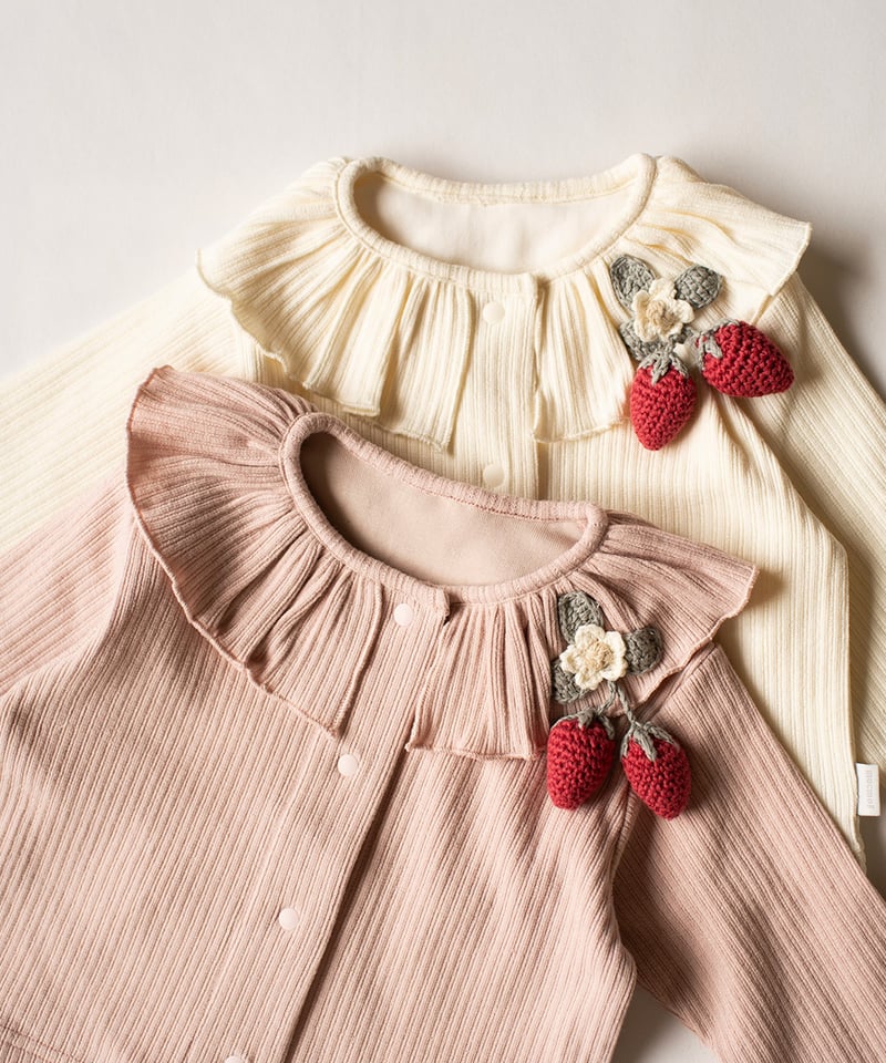 mocmof モチーフ付き リブ カーディガン 622-554046 | TAKARAYA O