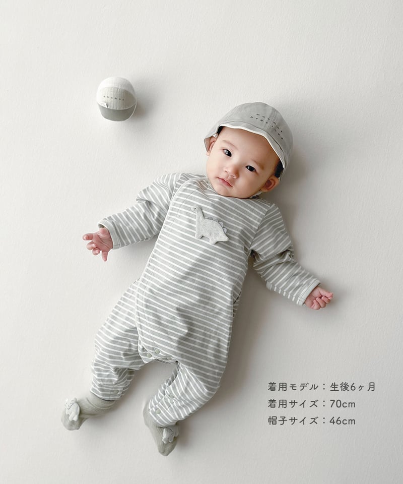 mocmof アニマル アップリケ かんたんロンパース 622-556019 | TAKARA