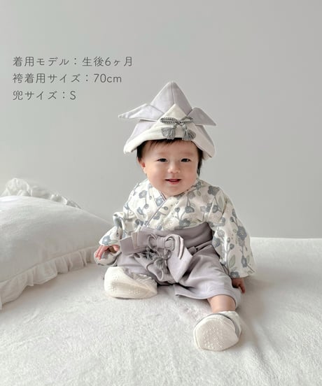 mocmof　袴 ロンパース ( うめ柄 )　622-556000