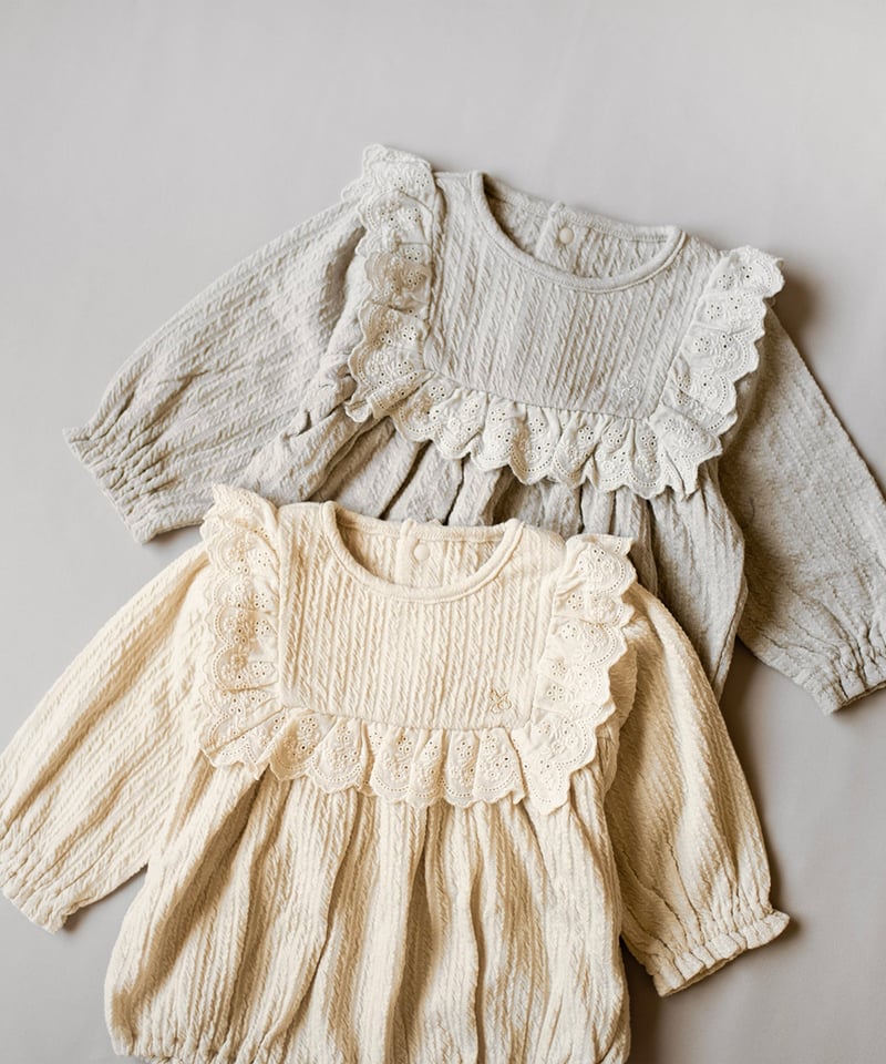 mocmof ナチュラルレース ロンパース 600-554105 | TAKARAYA ONL