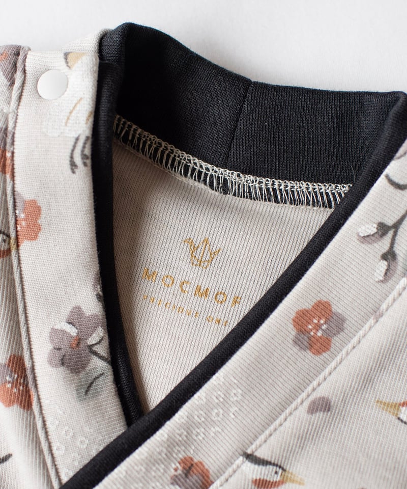 ノベルティ対象] mocmof 袴ロンパース（つる柄） 622-650001 | TAKAR