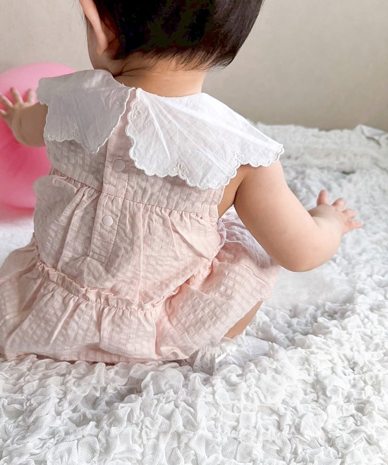 coto cotte お花刺繍ティアードロンパース 722-661020 | TAKARAYA