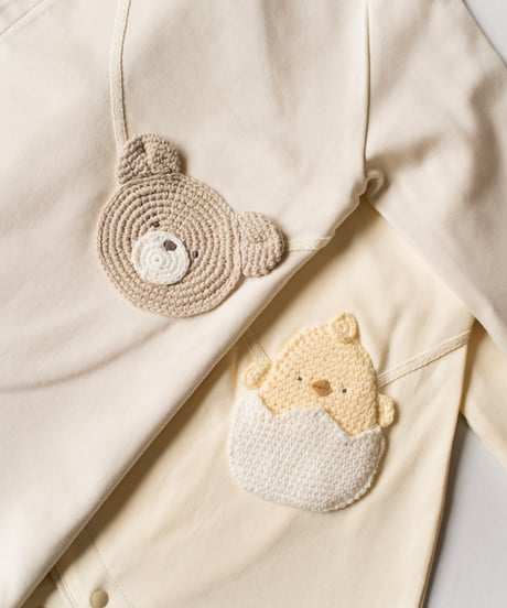 mocmof　編みアップリケかんたんロンパース　622-651048