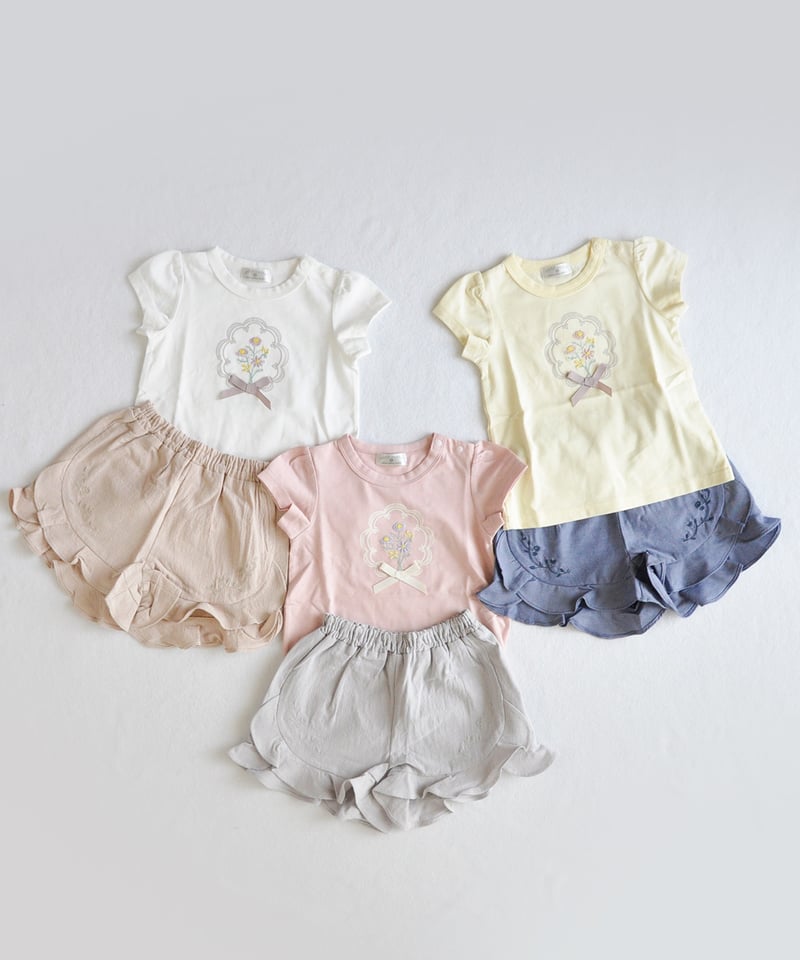 coto cotte ひらひら花刺繍パンツ 722-664031 | TAKARAYA ONL