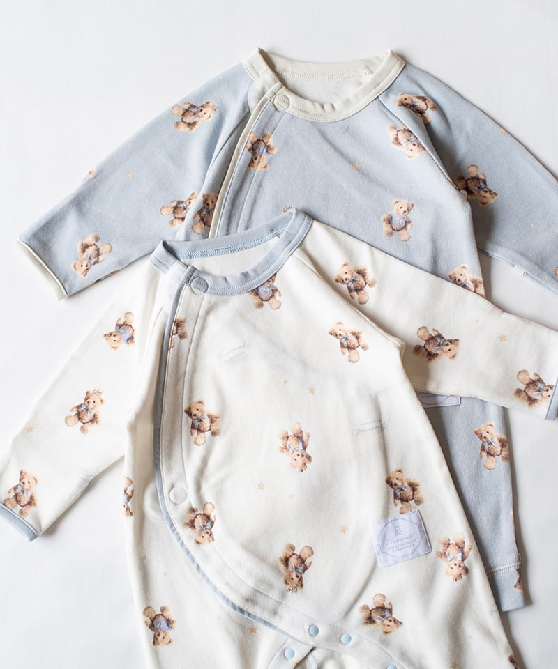 mocmof ロイヤルベア柄かんたんロンパース 622-651043 | TAKARAYA O