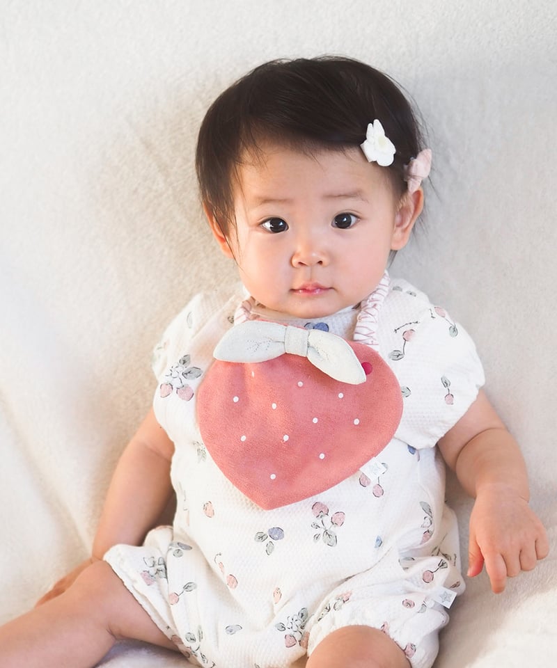 オーダー停止中】オーガニックコットン もくもくスタイ 名入れスタイ