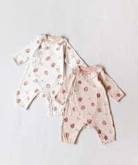 mocmof　いちご柄かんたんロンパース　622-651042