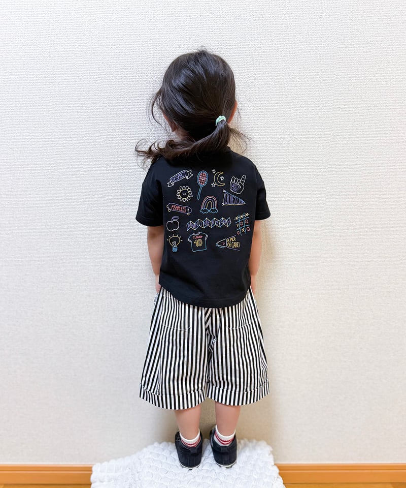 CLOUDY,FINE LATER バック刺しゅう Tシャツ 522-662003 | TAK
