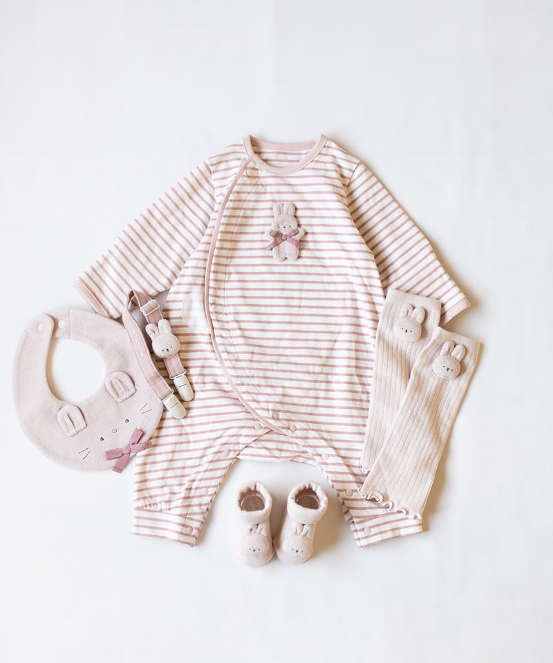 mocmof アニマル アップリケ かんたんロンパース 622-556019