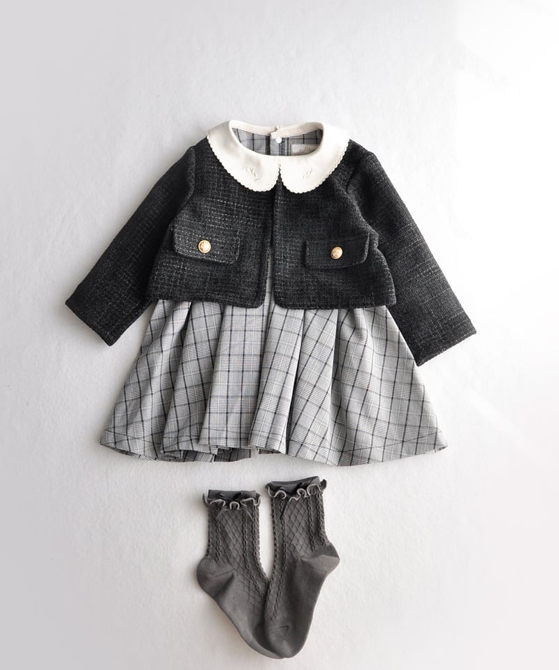 BABY ツイードCoCoジャケット coto cotte ツイードジャケット 722-653034 | TAKARAYA ONLI