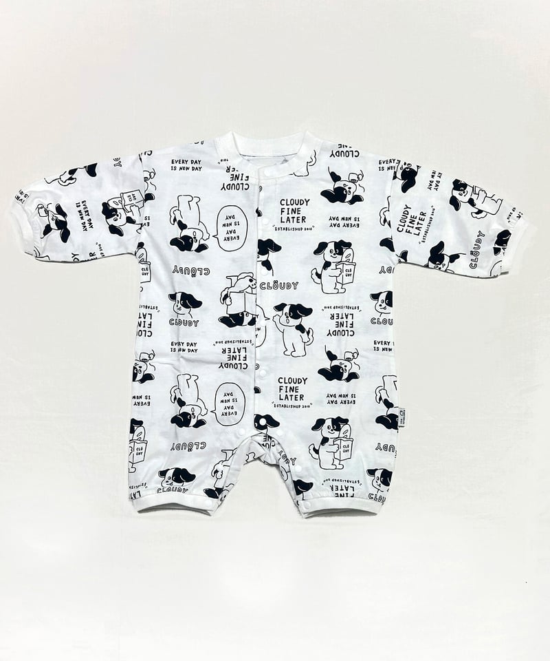 CLOUDY,FINE LATER DOG柄ロンパース 522-653010 | TAKARA