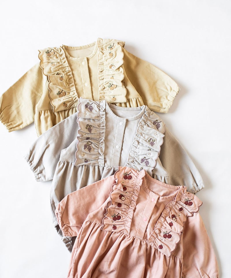【新品・未使用品】 Apolina 刺繍入りコットンロンパース 18-24ヶ月 ロンパース｜LILI et NENE