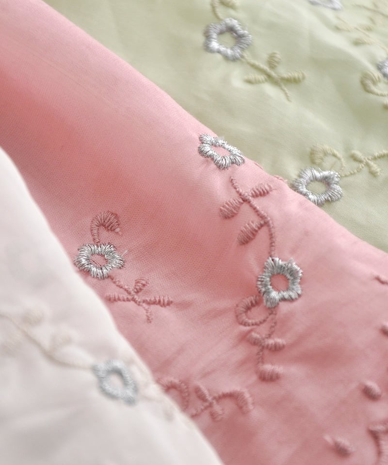coto cotte 裾刺繍シアーパフワンピ 722-556028 | TAKARAYA ON coto cotte 裾刺繍シアーパフワンピ 722-556028 | TAKARAYA ON