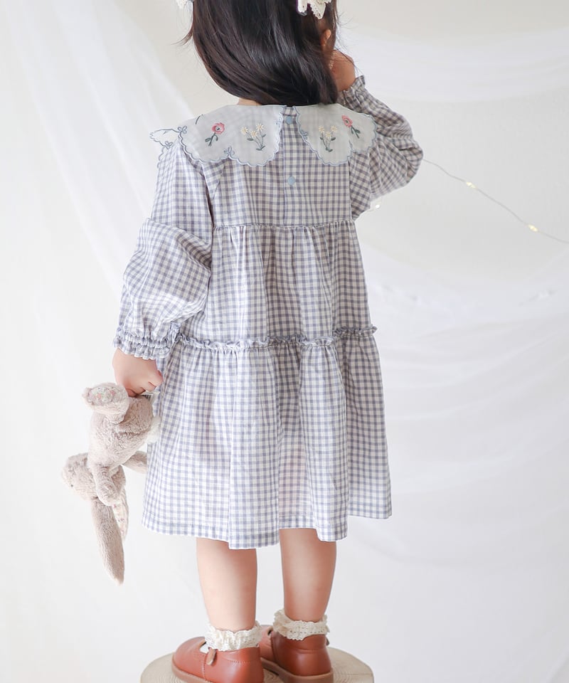 coto cotte シアー刺繍衿ワンピース 722-653037 | TAKARAYA ON