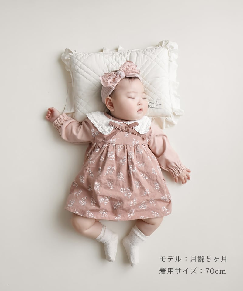 familiar ロンパース　花柄 momof おめかし花柄ロンパース 622-576218 | TAKARAYA ONLINE