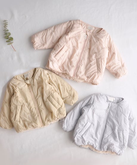 ジャケット・アウター totot フード付きダウンジャケット ショートジャケット 紺色ダウン