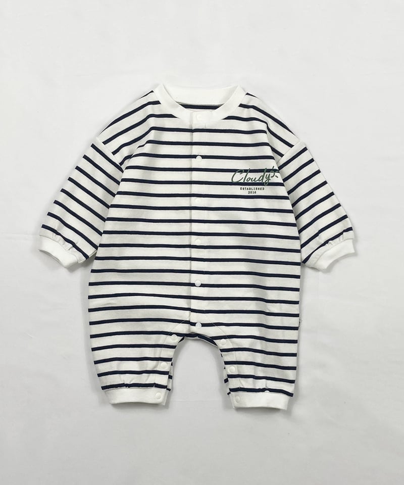 CLOUDY, FINE LATER BABYボーダーロンパース 522-551007 | T