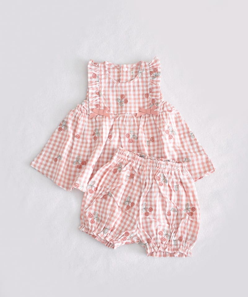 まゆみっち♡抱っこシャンちゃん♡２歳シャンちゃん♡春節コスチューム＆お飾り coto cotte さくらんぼ刺繍ミルキースーツ 722-651012 | TAKARAYA