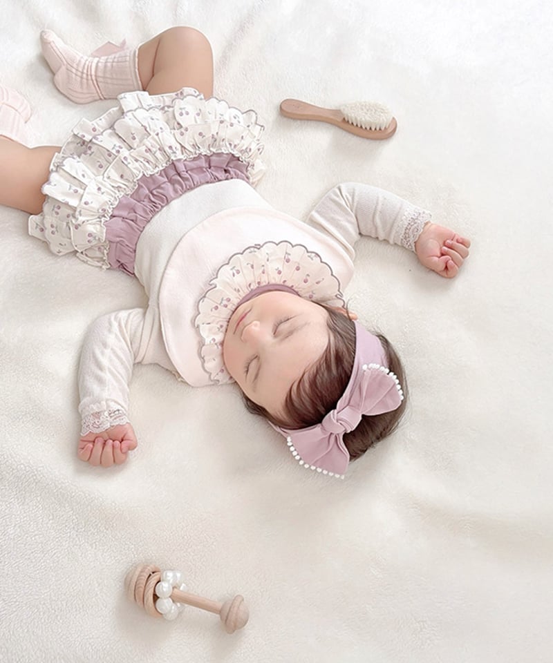 【コココママ】【希少】TRIMCRAFT re.Bowls 6’11 ベビードールジャンパースカート＆くみゃヘッドドレスセット