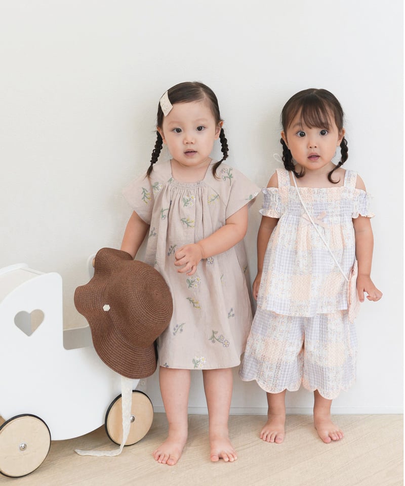 coto cotte 夏らくスカラップパンツ（6分） 722-664034 [ 〜140cm