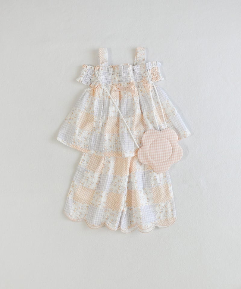 coto cotte 夏らくスカラップパンツ（6分） 722-664034 [ 〜140cm