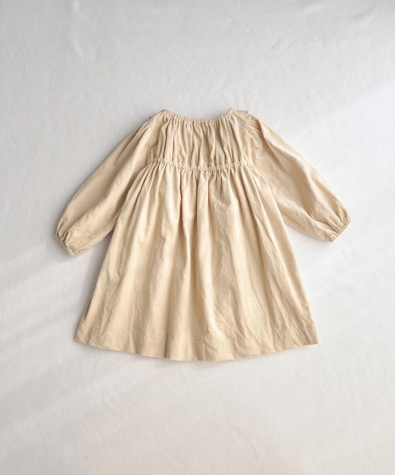 【試着のみ】リバティ　ローズザンジー　カシュクールワンピース　スモッキング刺繍 試着のみ】リバティ ローズザンジー カシュクールワンピース