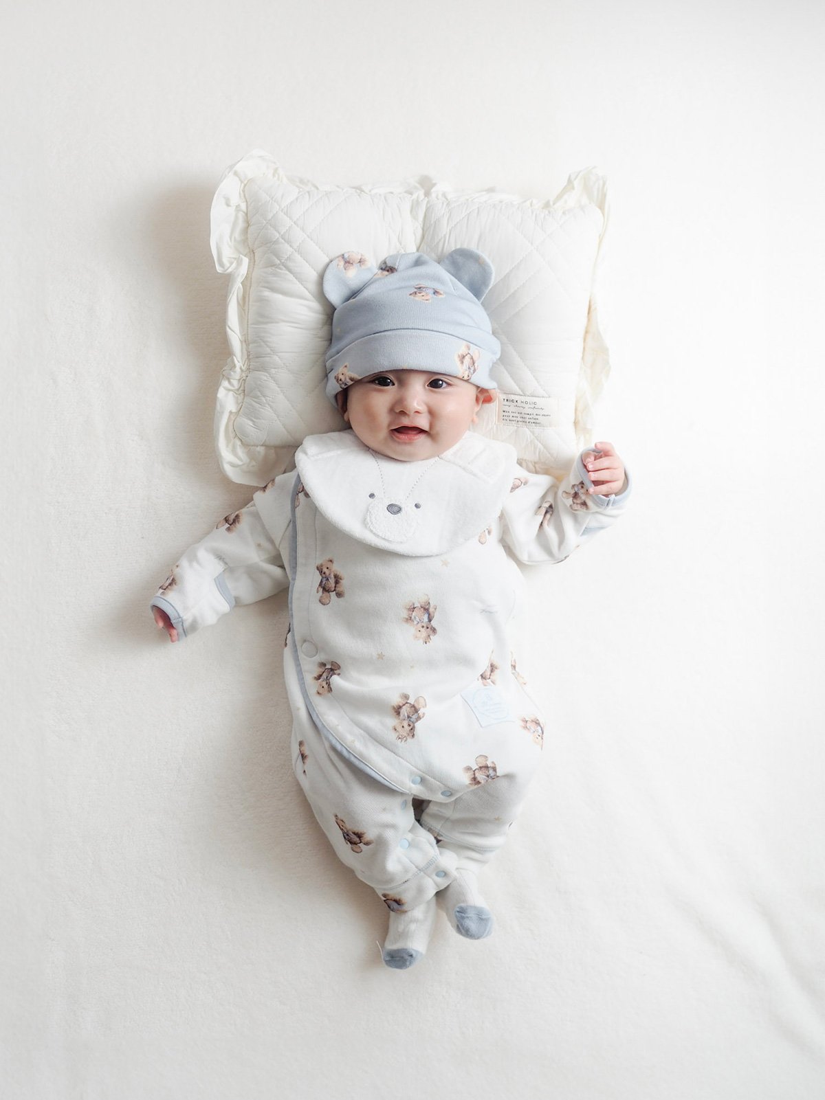 mocmof ロイヤルベア柄かんたんロンパース 622-651043 | TAKARAYA O