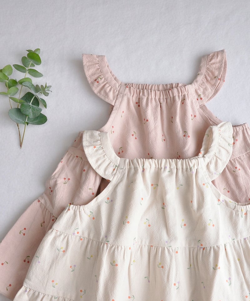 CHOCOCHIPCOOKIE さくらんぼ ジャンパースカート CHOCOCHIPCOOKIE さくらんぼ ジャンパースカート