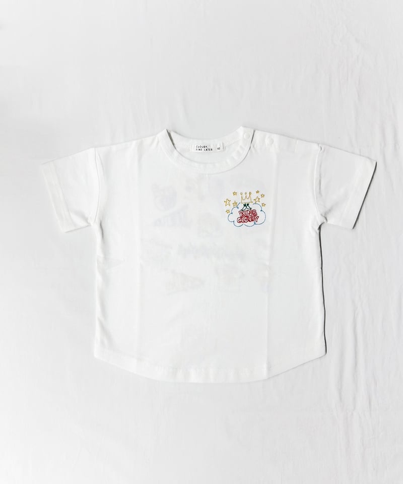 CLOUDY,FINE LATER バック刺しゅう Tシャツ 522-662003 | TAK