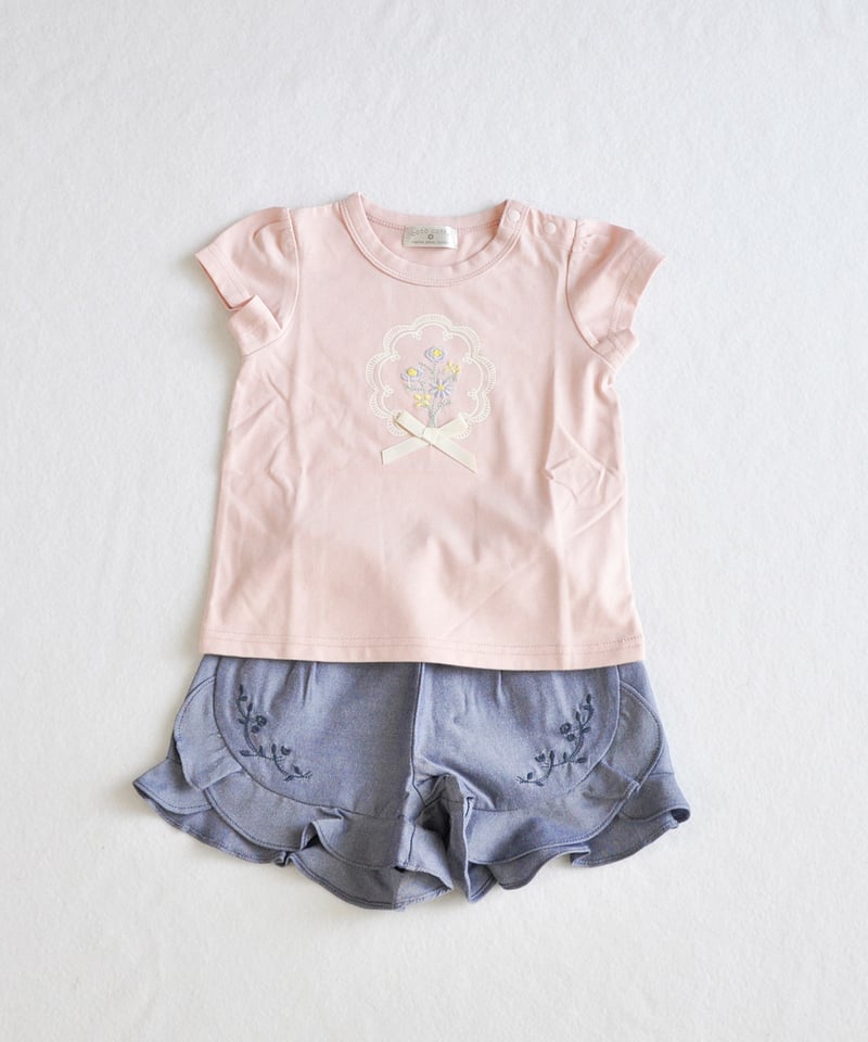 coto cotte 花刺繍モチーフTシャツ 722-664030 | TAKARAYA ON