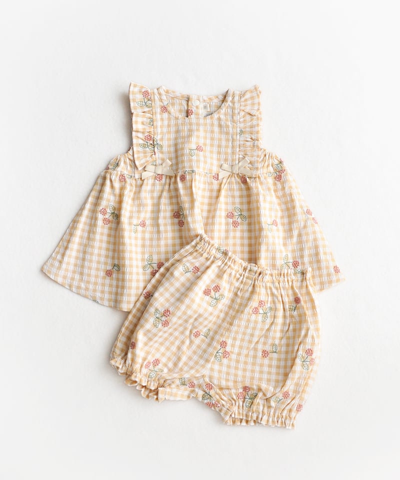 coto cotte さくらんぼ刺繍ミルキースーツ 722-651012 | TAKARAYA