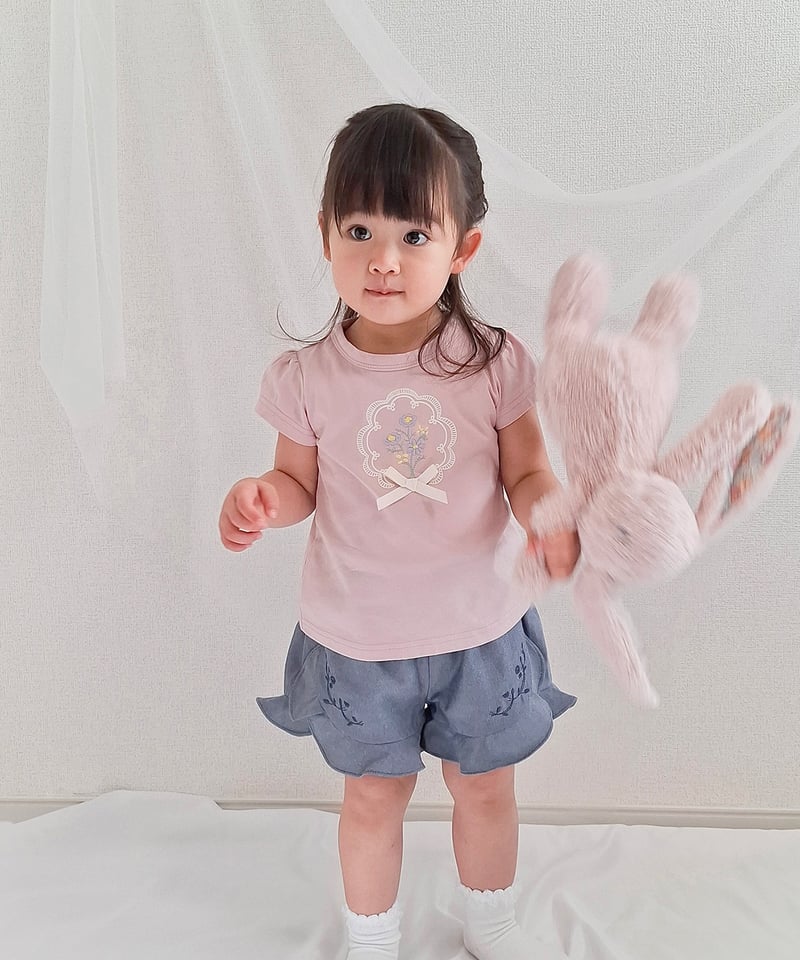 coto cotte 花刺繍モチーフTシャツ 722-664030 | TAKARAYA ON
