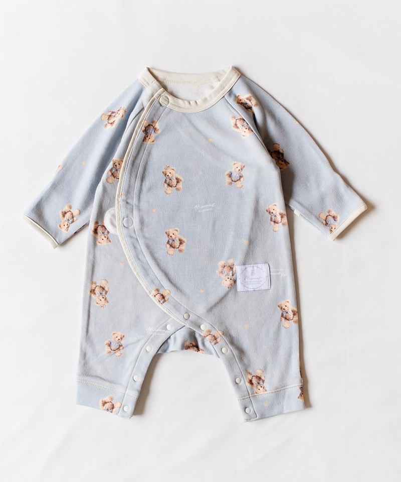 モーニング　RK　合皮　ロング　その２ mocmof ロイヤルベア柄かんたんロンパース 622-651043 | TAKARAYA O