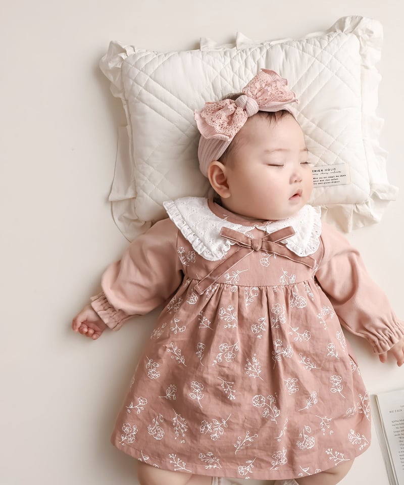 momof おめかし花柄ロンパース 622-576218 | TAKARAYA ONLINE