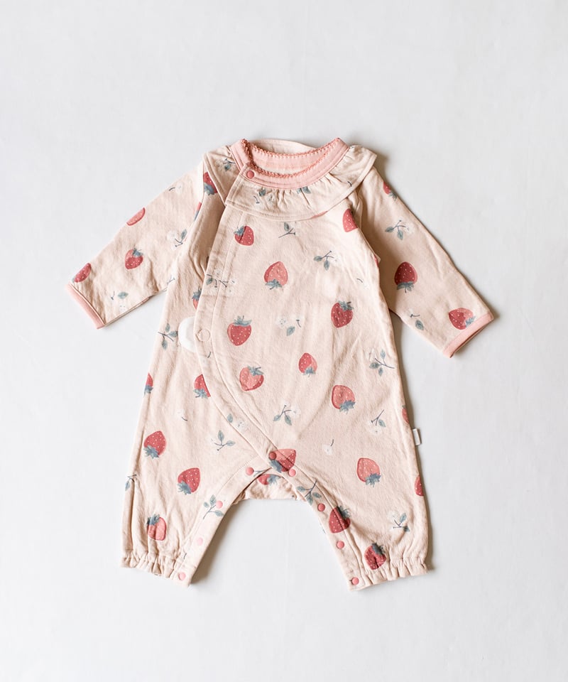 mocmof いちご柄かんたんロンパース 622-651042 | TAKARAYA ONLI