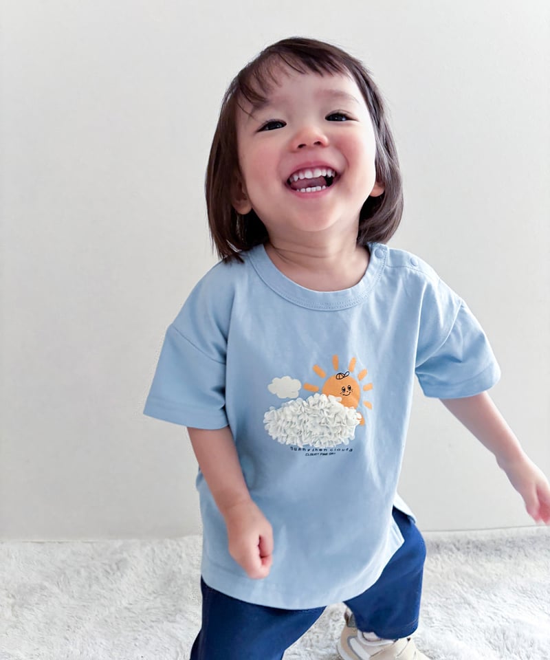 CLOUDY,FINE LATER 夏のぽこぽこ モチーフ Tシャツ 522-662004 |
