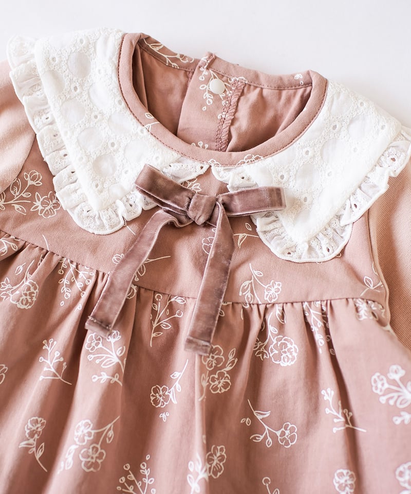 momof おめかし花柄ロンパース 622-576218 | TAKARAYA ONLINE