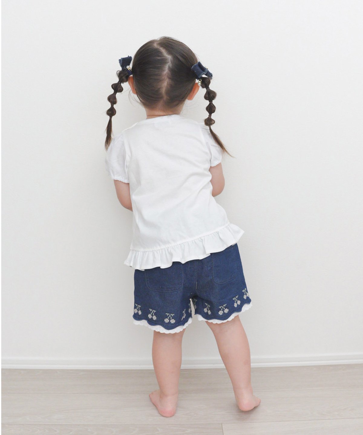 coto cotte さくらんぼ刺繍パフTシャツ 722-664039 [ 〜140cm ]