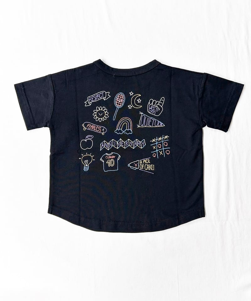 CLOUDY,FINE LATER バック刺しゅう Tシャツ 522-662003 | TAK