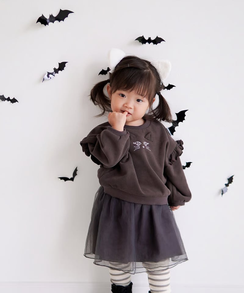 coto cotte ネコ刺繍ぽわんトレーナー 722-574005 | TAKARAYA