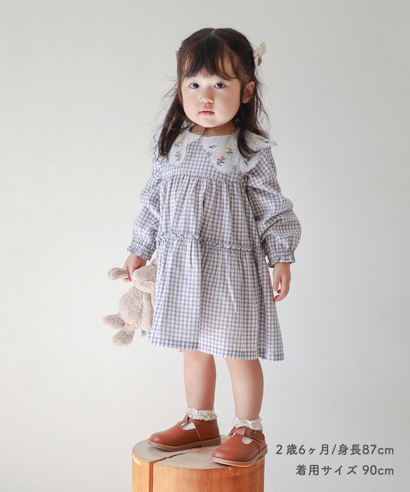 coto cotte シアー刺繍衿ワンピース 722-653037 | TAKARAYA ON