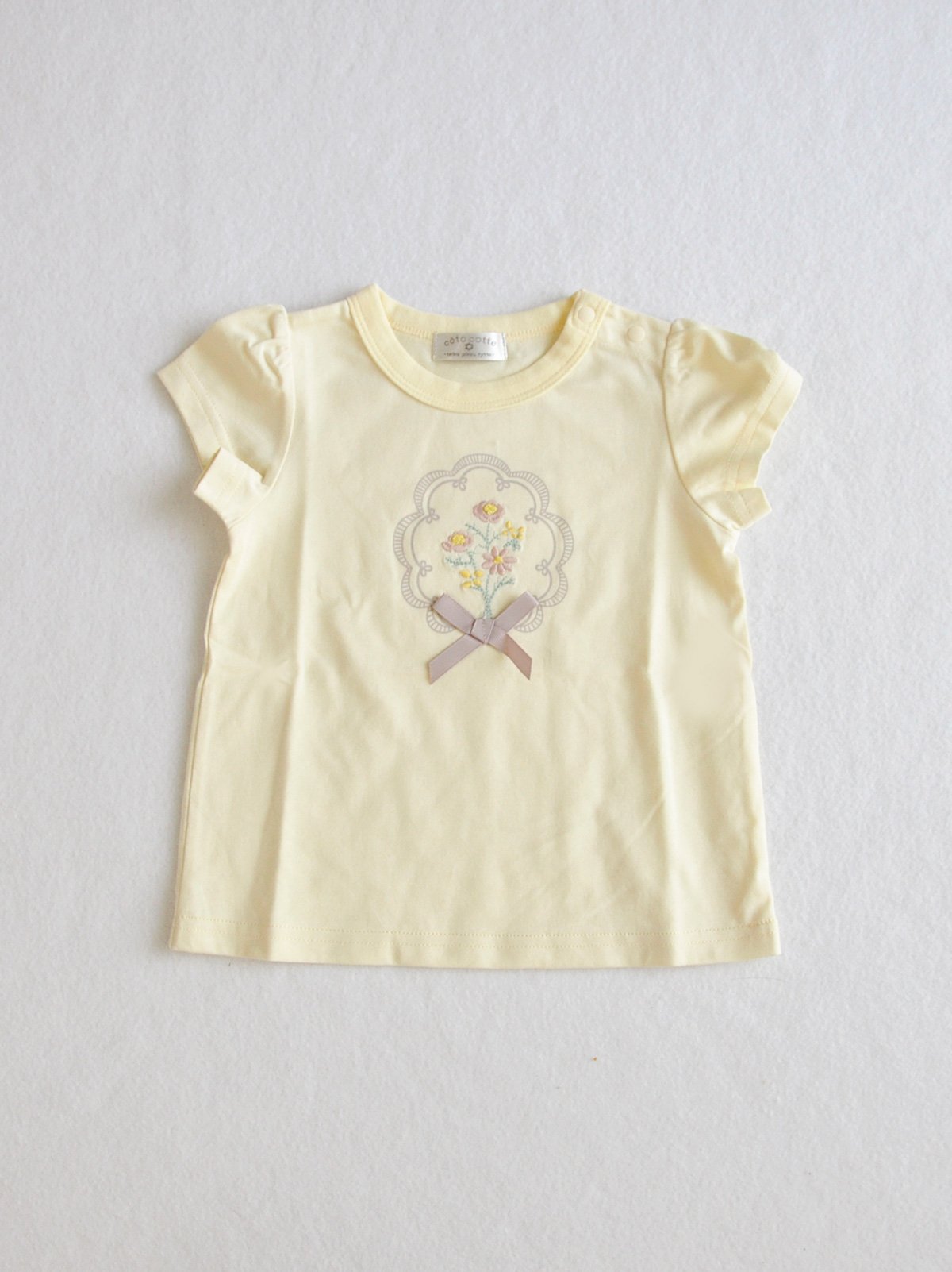 coto cotte 花刺繍モチーフTシャツ 722-664030 | TAKARAYA ON