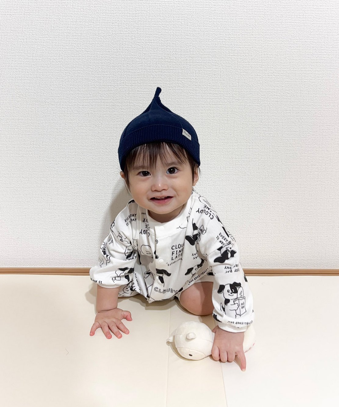 CLOUDY,FINE LATER DOG柄ロンパース 522-653010 | TAKARA