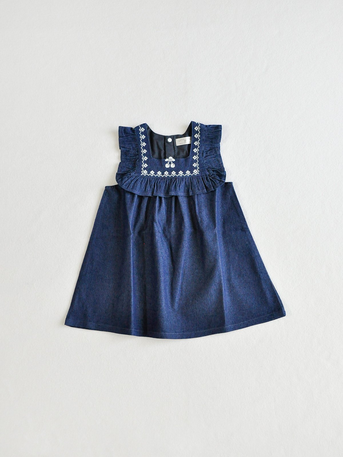 coto cotte さくらんぼ刺繍フリルワンピース 722-664038 [ 〜140cm